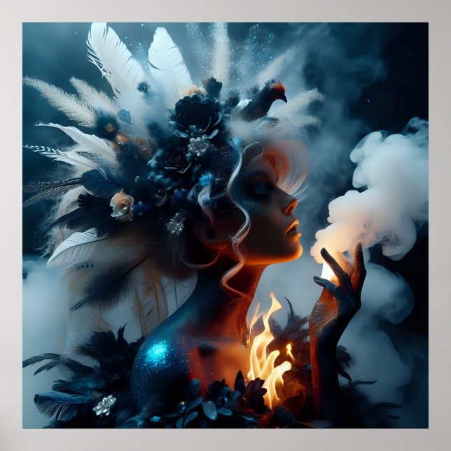 Poster Foto de conto de fadas de fantasia de luxo de moda (Frente)