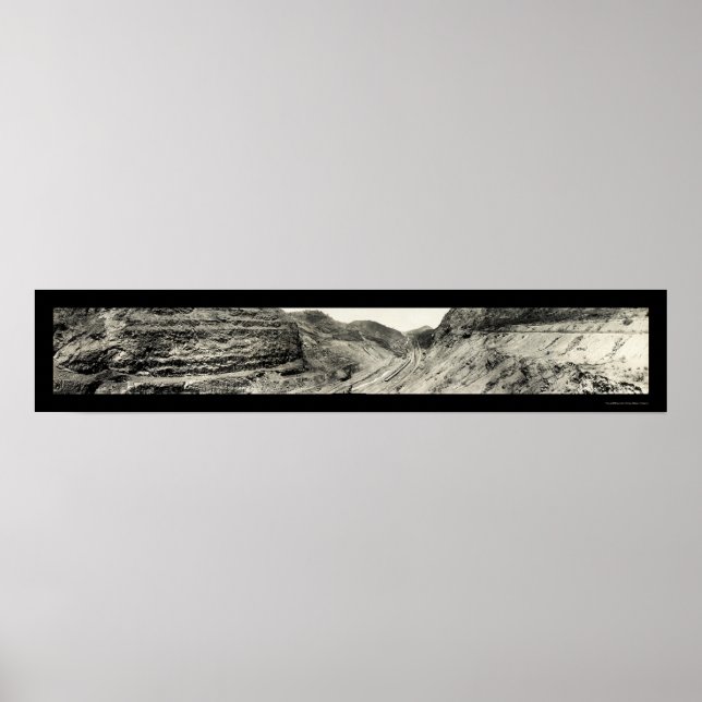 Póster Foto de Culebra Cut Panamá, 1913 (Frente)