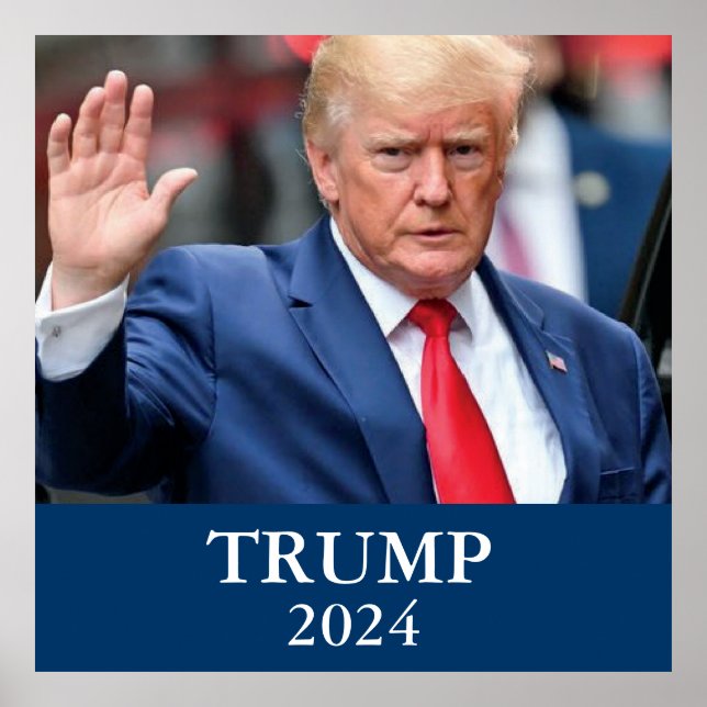 Poster Foto de Donald Trump - Trump 2024 (Frente)