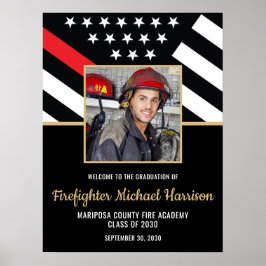 Poster Foto de Festa de formatura da Academia de Bombeiro