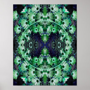 Poster Foto de Flores de Margarida Verde Africano