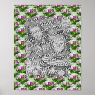Poster Foto de Flores Violetas bonito
