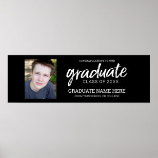 Poster Foto de Formatura - Turma de Graduados Negra