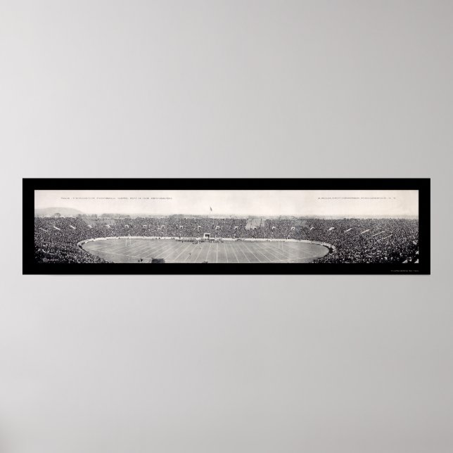 Póster Foto de futebol de Princeton Yale 1915 (Frente)