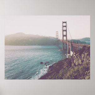 Poster Foto de golden gate bridge em San Francisco