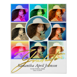 Póster Foto de Graduação de Graduação de Graduação de Pop