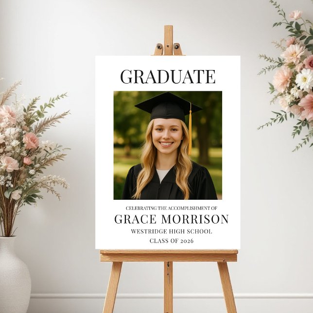Poster Foto de Graduado Moderno Graduação  (Criador carregado)