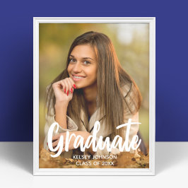 Poster Foto de Gradução Personalizada em Script Negrito 2