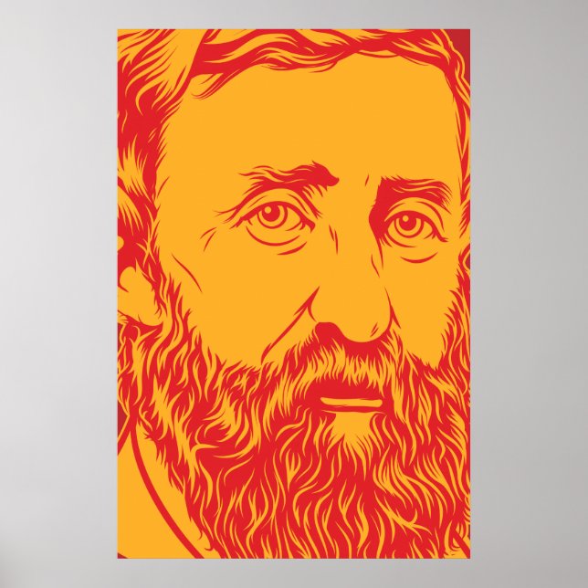 Poster Foto de Henry David Thoreau (Frente)