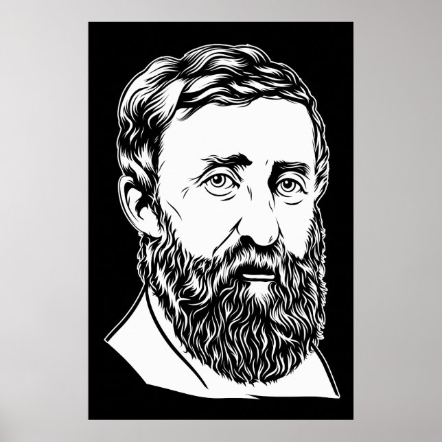 Póster Foto de Henry David Thoreau (Frente)