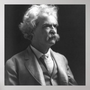 Póster foto de Mark Twain