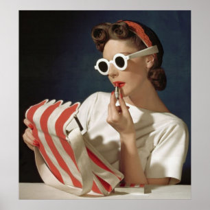 Poster Foto de moda dos anos 50