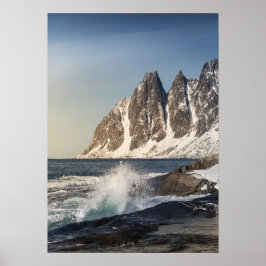 Poster Foto de Paisagem da Ilha Senja, Noruega