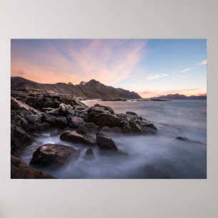 Poster Foto de Paisagem da Noruega