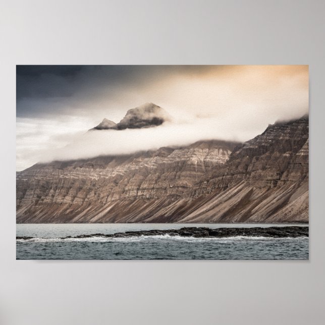 Poster Foto de Paisagem de Svalbard (Frente)