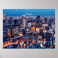 Foto de paisagem urbana de Osaka no Japão