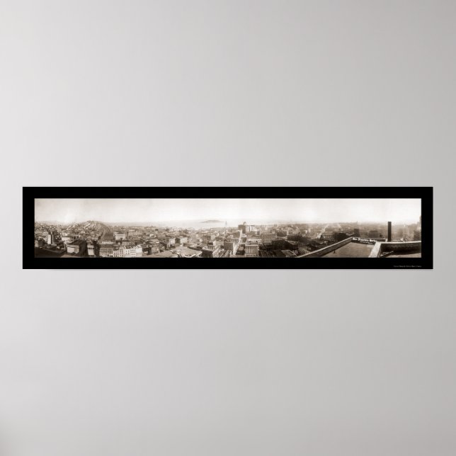 Póster Foto de San Francisco Harbor em 1920 (Frente)