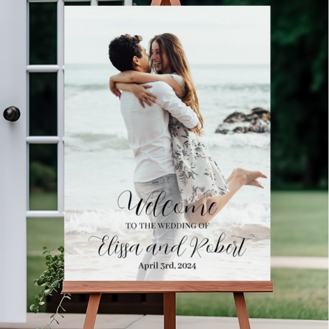 Poster Foto de Sinal de Casamento: Personalize Seu Casame (Criador carregado)