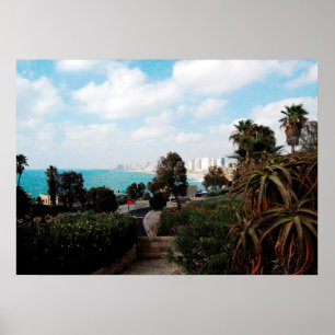 Póster Foto de Tel Aviv do parque de Abrasha, Jaffa,