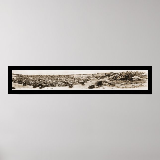 Poster Foto de Tempestade Corpus Christi 1919 (Frente)