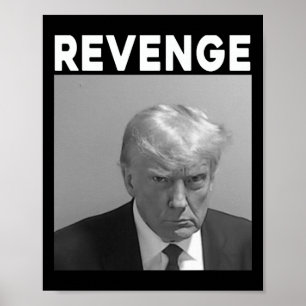 Poster Foto de Trump na Cadeia - Vingança - trump 2025 -