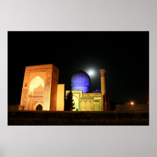 Poster Foto de Uzbekistan da mesquita de Timur do Amir