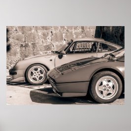 Poster Foto de vintagem de carros de luxo