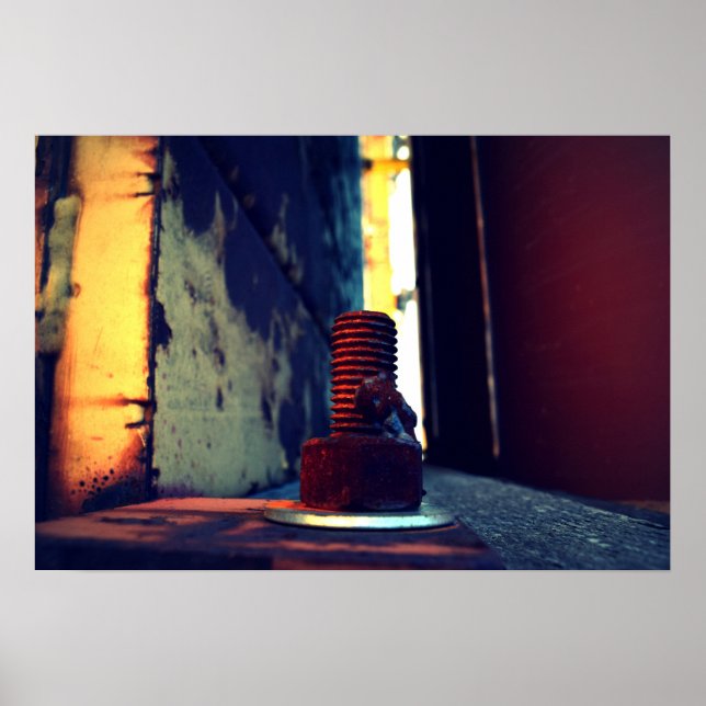 Poster Foto digital original - abstrato industrial (Frente)