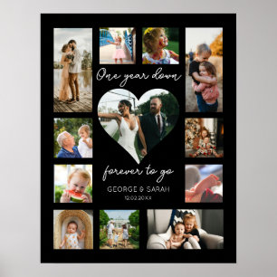 Poster Foto do aniversário de 1rua 1 ano abaixo para semp