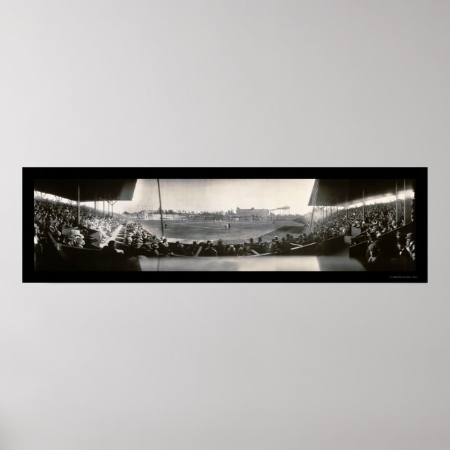 Póster Foto do Baseball Washington Park 1911 (Frente)