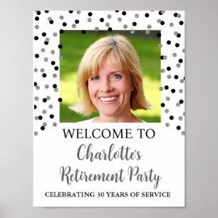 Poster Foto do Black Silver Retirement Party 8.5x11