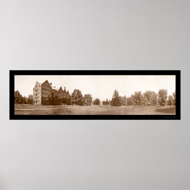 Póster Foto do Campus Vassar College 1912 (Frente)