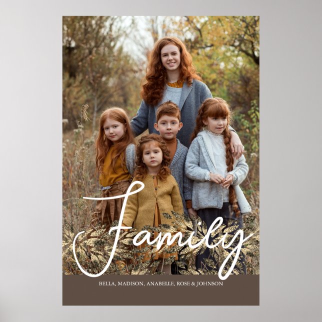 Poster Foto do Cheio de folhagem Glitter do Ouro Chic Fau (Frente)