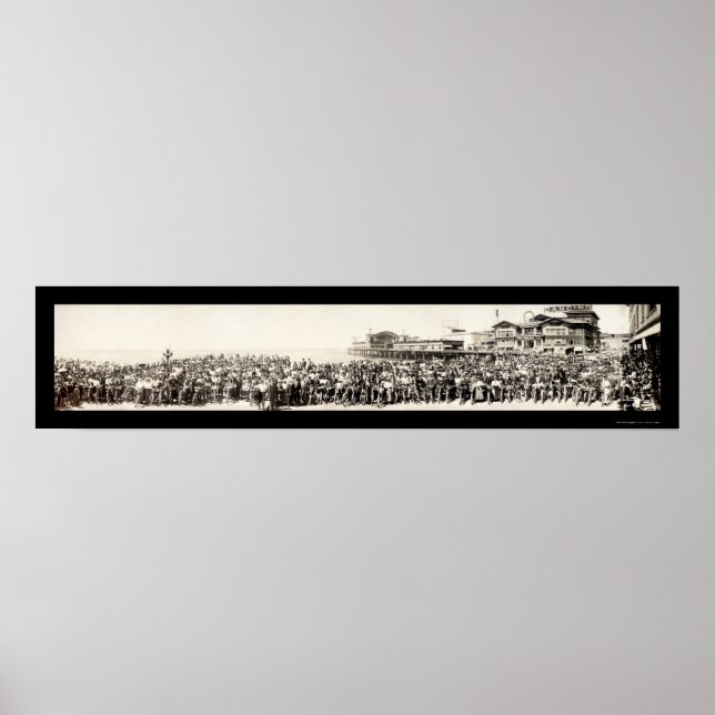 Poster Foto do Clube de Motociclos de Los Angeles, 1911 (Frente)