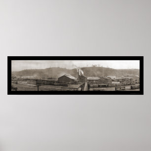 Poster Foto do comboio Lynchburg VA 1909