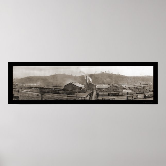 Poster Foto do comboio Lynchburg VA 1909 (Frente)