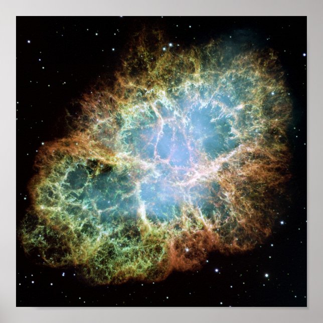 Poster Foto do Crab Nebula Space NASA (Frente)