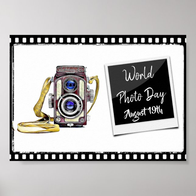 Poster Foto do Dia Mundial, 19 de agosto - Sinal de Poste (Frente)