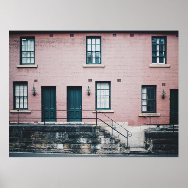 POSTER FOTO DO EDIFÍCIO COM ESCADAS (Frente)