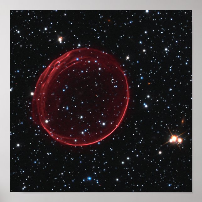 Póster Foto do Espaço de Bolha Celestial Supernova (Frente)