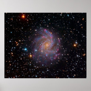 Póster Foto do Espaço Exterior da Galáxia dos Fogos de Ar