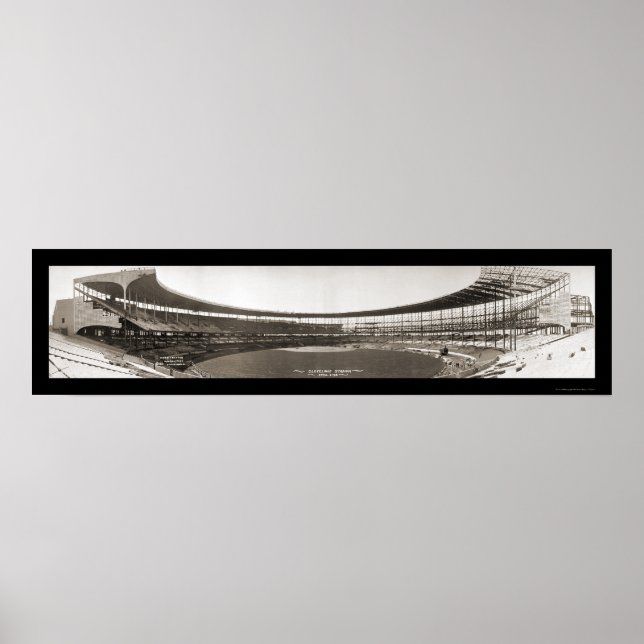 Póster Foto do Estádio Cleveland 1931 (Frente)