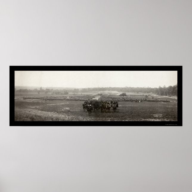 Póster Foto do Exército Chickamauga 1898 (Frente)