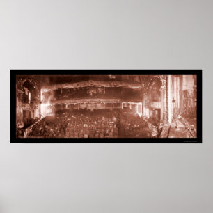 Póster Foto do Foto do Fogo do Teatro Iroquois 1903