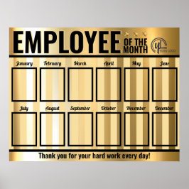 Poster Foto do funcionário do evento de reconhecimento me