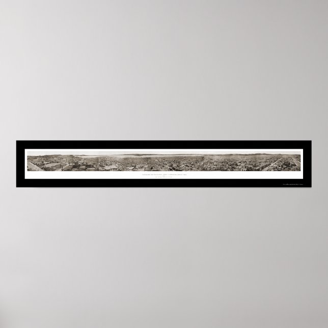 Póster Foto do início de São Francisco 1877 (Frente)