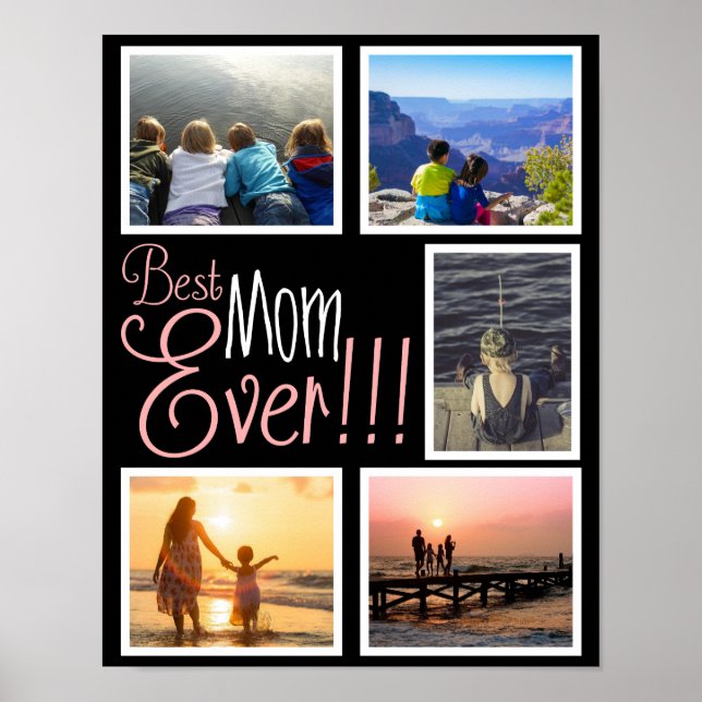 Poster Foto do melhor Dia de as mães da mãe (Frente)