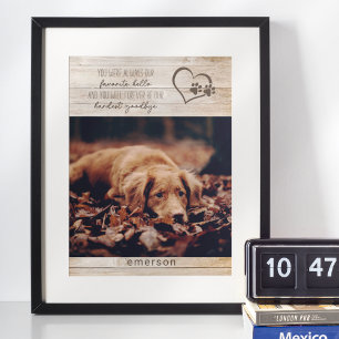 Poster Foto do Memorial Rustic Pet Dog
