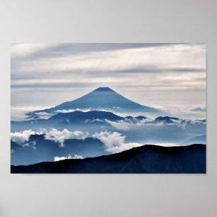 Poster Foto do Monte Fuji Santa Mountain Japan