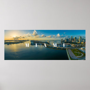 Poster Foto do panorama de Miami